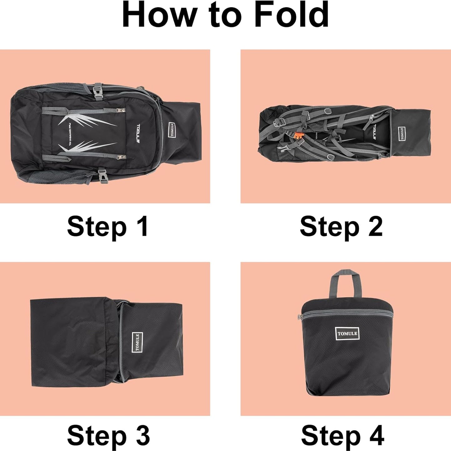 Day Hiking Backpack - Small Waterproof Travel Backpack for Women, 40L