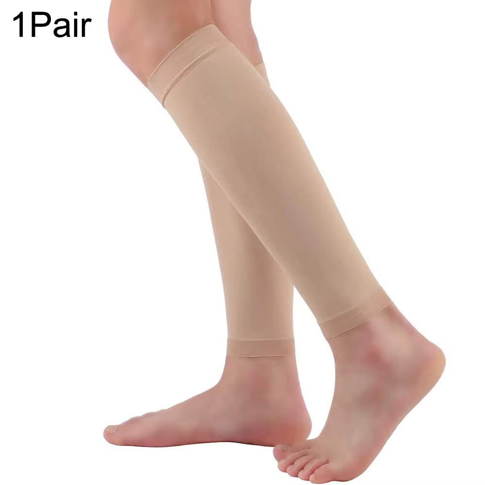 Medical Calf Compression Sleeve 30-40Mmhg Men Women Footless Calves Compression Sleeves Varicose Veins