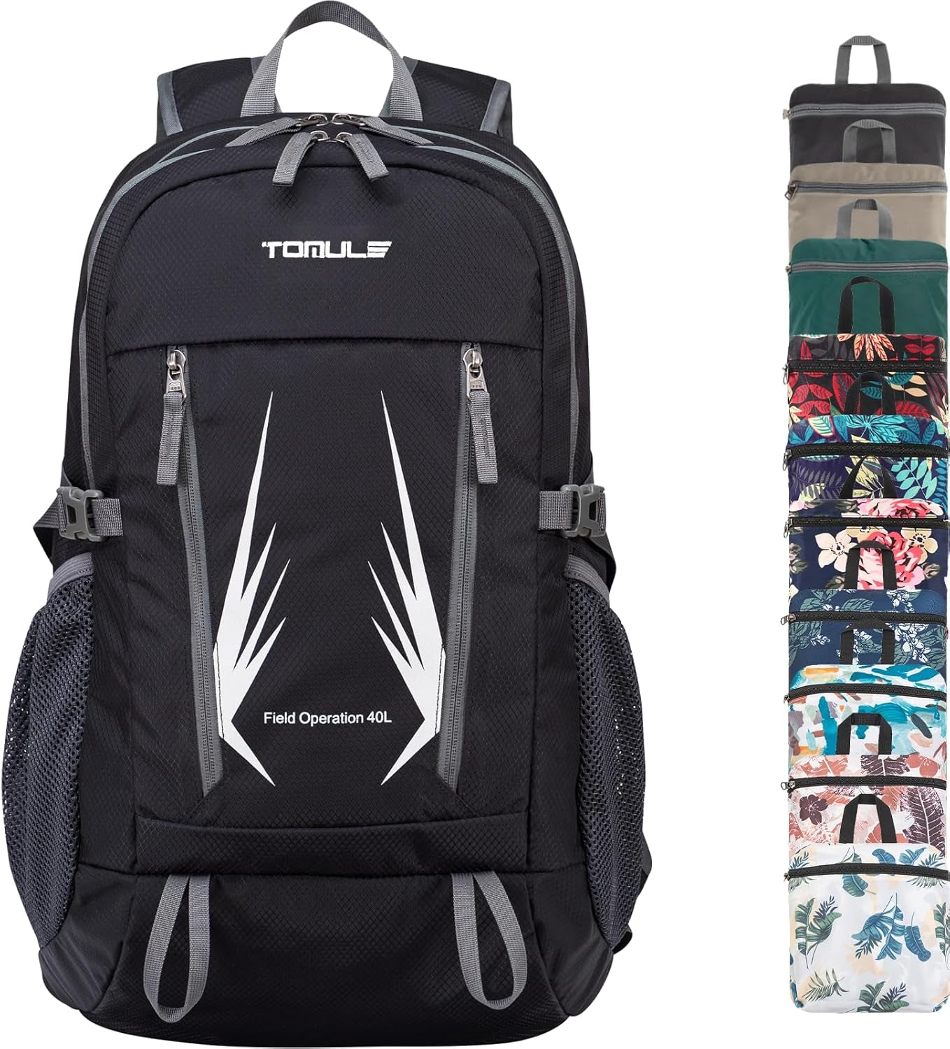 Day Hiking Backpack - Small Waterproof Travel Backpack for Women, 40L